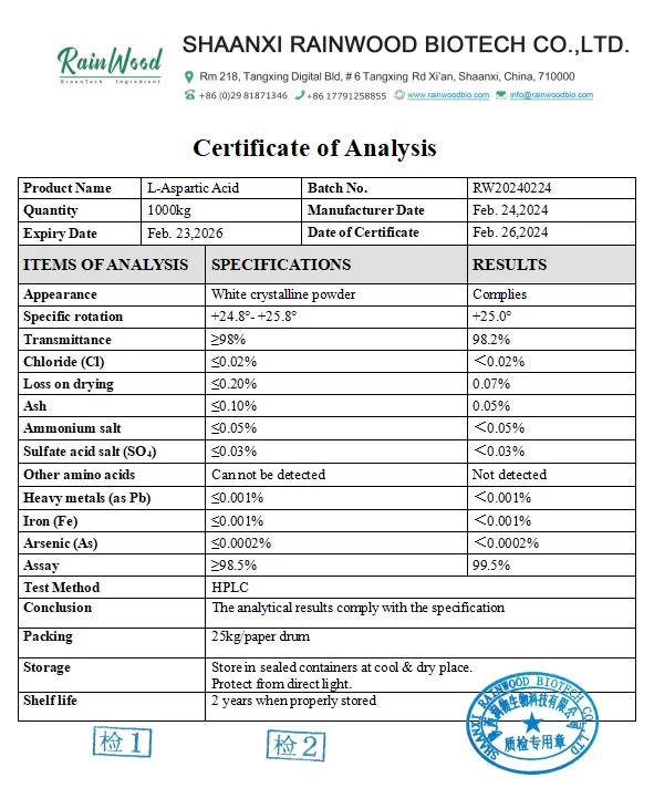 Healthcare Raw Powder Bodybuilding L-Aspartic Acid 56-84-8