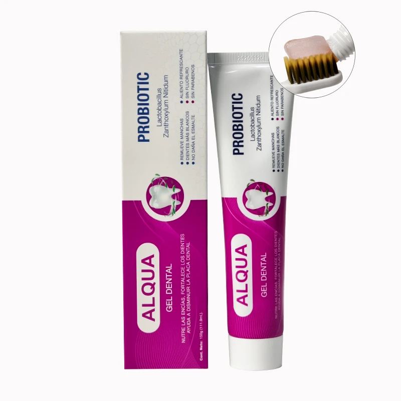Custom Fluoride Probiotic Lactobacillus Stain Removal Teeth Whitening Mint Flavor Dental Toothpaste Manufacturer