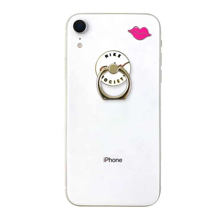 Пользовательские Аксессуары для мобильных телефонов, декоративный Многофункциональный Металлический Эмалированный держатель для телефона с поворотом на 360 градусов