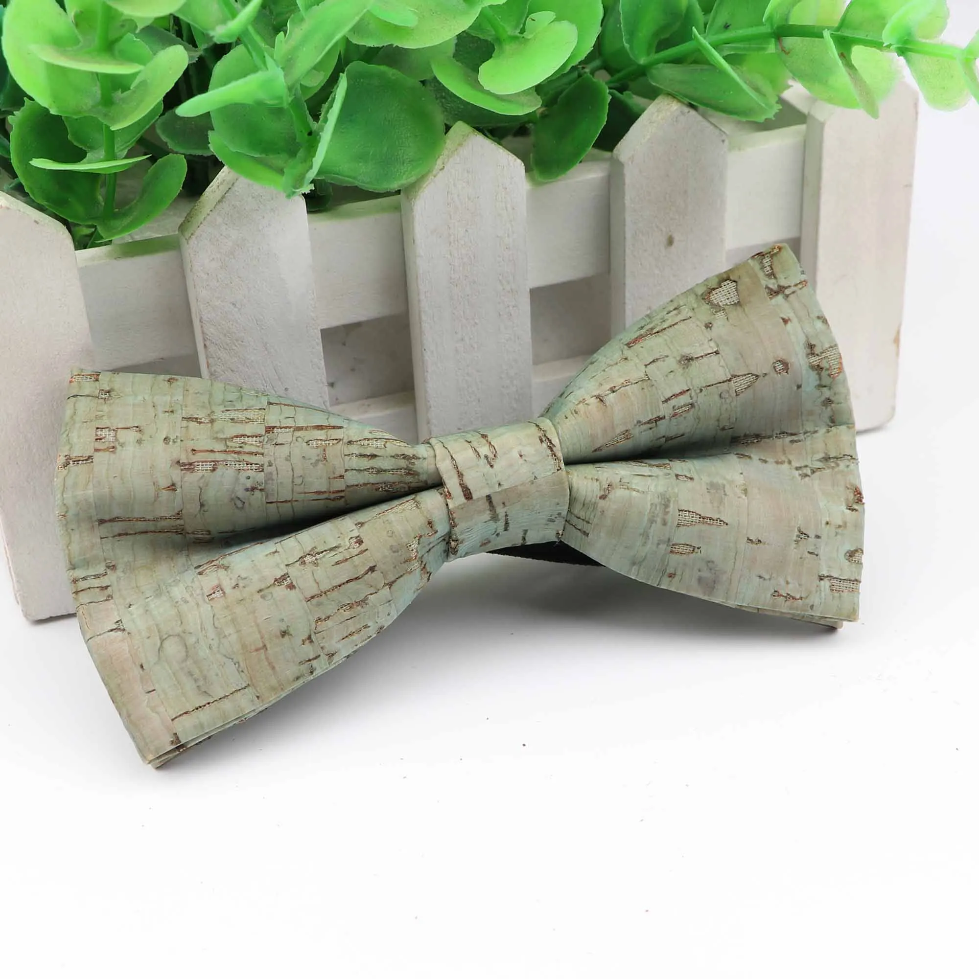 New Children Cork Wooden Fashion Bow Ties Kid Novelty Handmade Solid Neckwear for Kids Wedding Party Wood Gift Child Bowtie