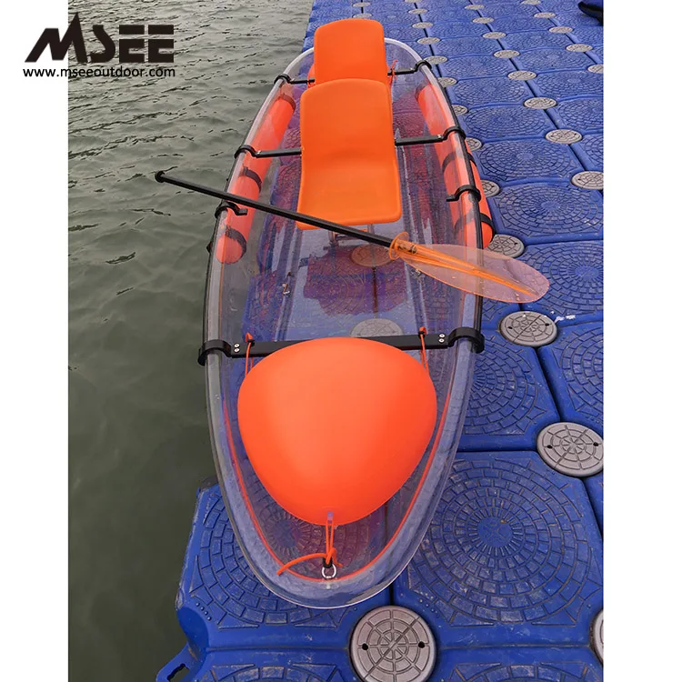 Transparent kayak paddle polycarbonate inflatable transparent rigid pro marine transparent boat