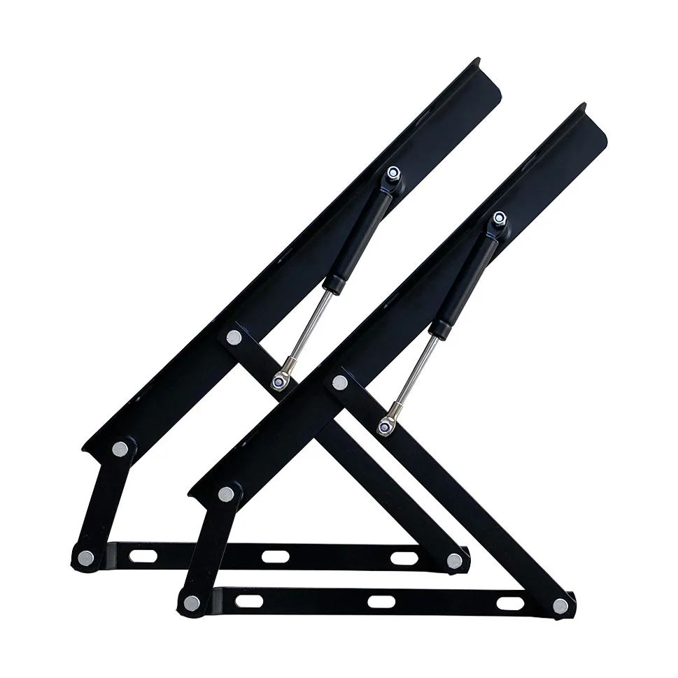 Bed Sofa Hydraulic Lift up Mechanism Black Metal Parts bed fittings Bed Lift Frame Transformer Small hinges mechanism