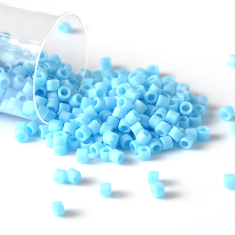 Japanese beads 10/0 Miyuki seed beads wholesale 2.2mm miyuki delica seed bead [17 Color Matte Opaque 1 ]10g pack