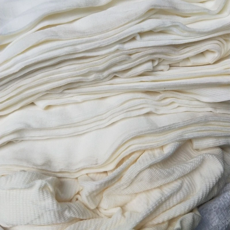 Bulk Sale White Color Printing Clothing Waste Cotton Industrial Rags Used T-shirt Mixed Color 100% Cotton Rag For Industrial