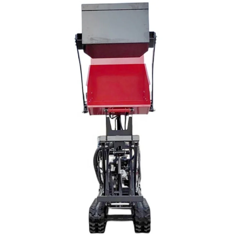 CE Approved 500Kg Load Capacity Gasoline Engine Power Rubber Track Agriculture Mini Dumper