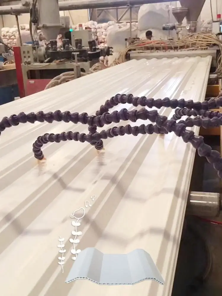 PVC roofing tile making machine plastic roof tile machinery production line