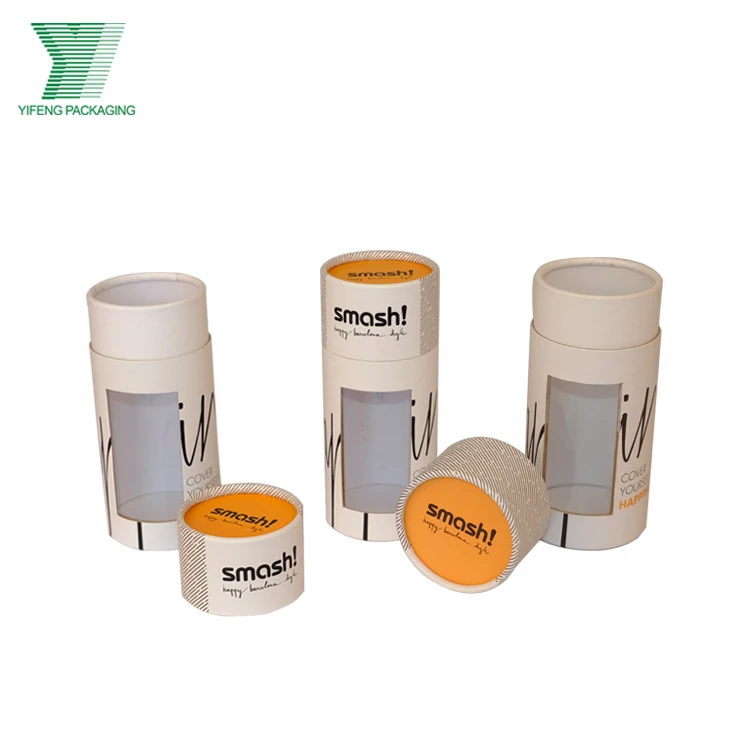 Wholesale eco-friendly designer lipstick window small paper tube whiskey packing box white wine packaging box round paper tube