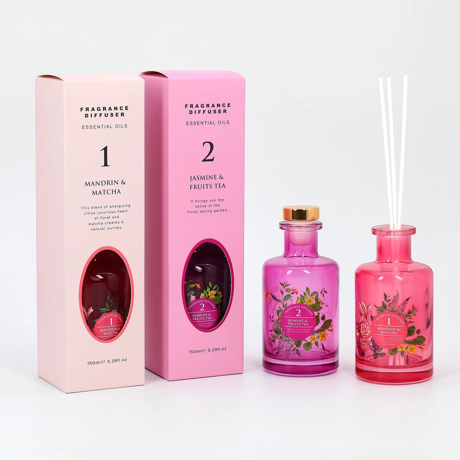 Luxury 450ml Aroma Reed Diffuser for Home and Hotel Wholesale Price Oil Fragrance for Bedroom and Living Room