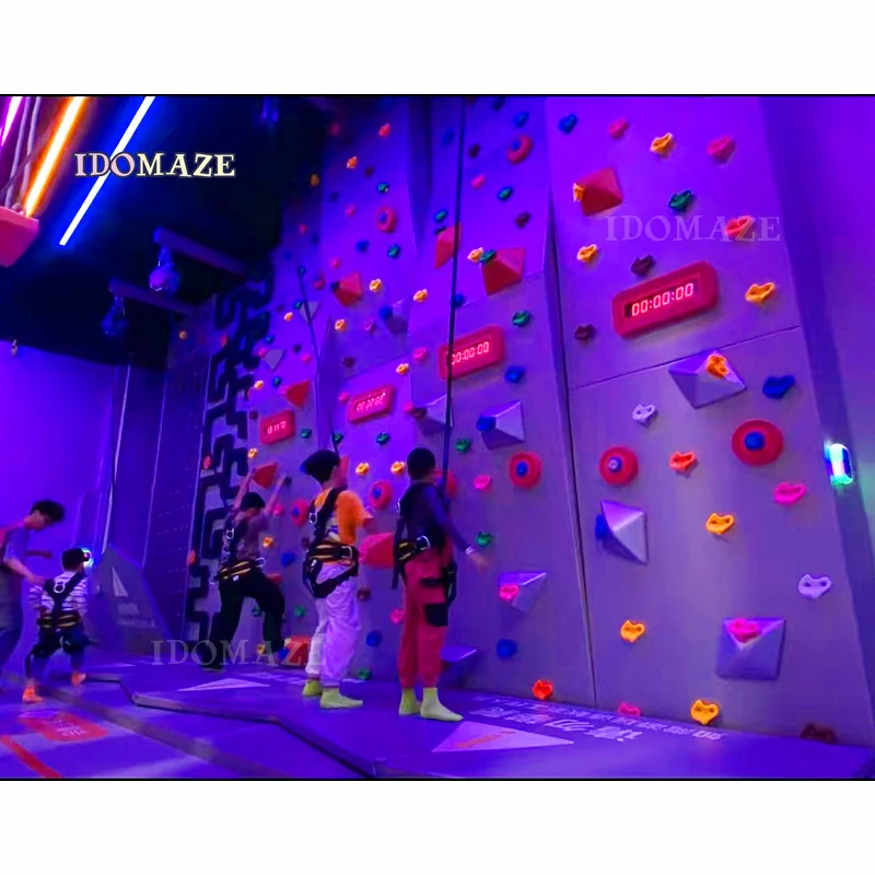 IDOMAZE New Children Big Indoor Playground Kids Soft Padded Play Ground Equipment with Big Slide