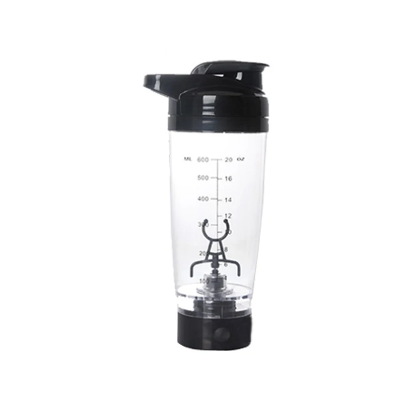
Portable Custom Bpa Free 600ml Fitness Gym Sports Vortex Protein Milkshake Electric Shaker Bottle 
