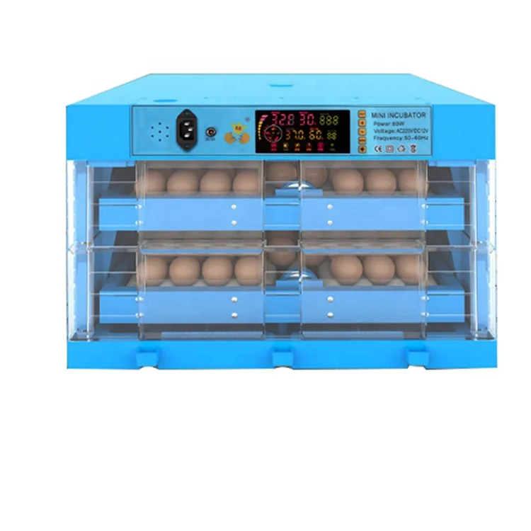 Mini Dual power automatic egg turning 64 pcs incubator with low price for home use