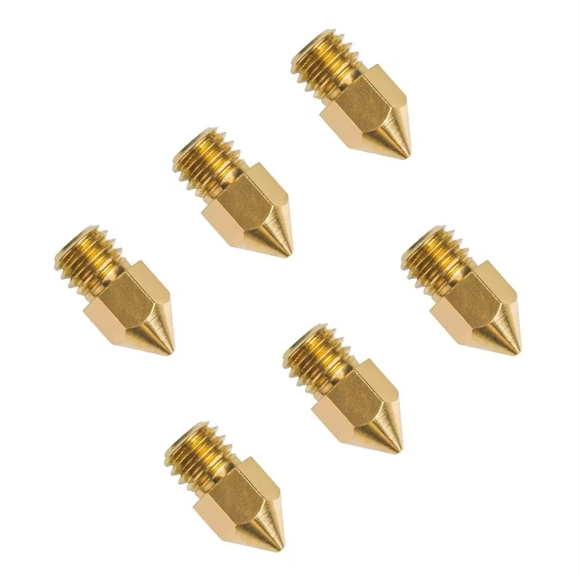5/10PCS Mk8 Nozzle 1.75MM Nozzle For 3D Printer CR10 CR10S Ender-3 Pro Extruder Brass Nozzle 0.2/0.3/0.4/0.5/0.6/0.8mm