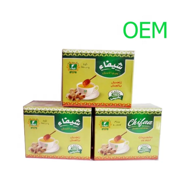 OEM low price drink Honey Ginger Beverage powder Gingembre PUR Au Miel instant honey ginger tea