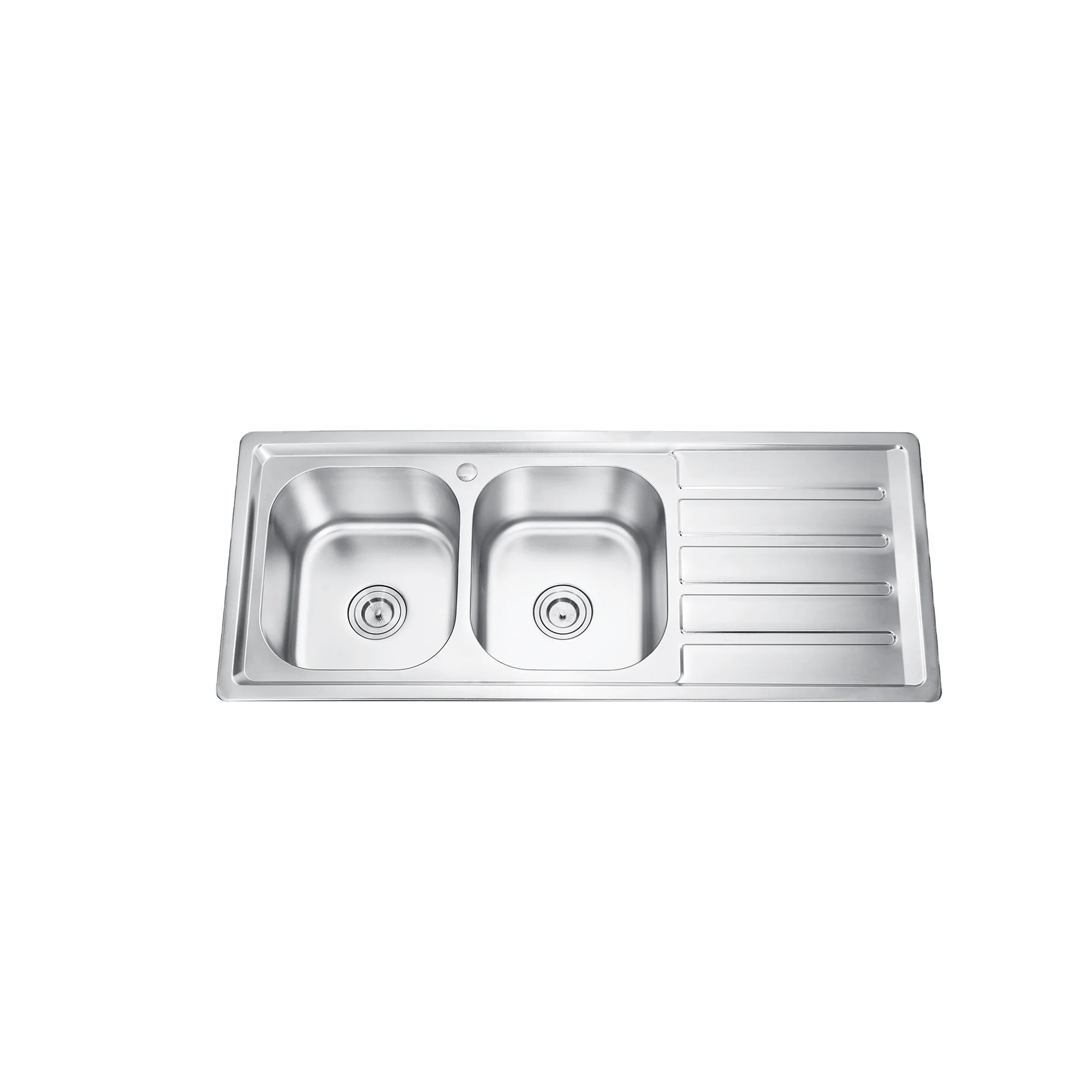 Gudsink 12050 Wash Laundry Board Drainboard Cabinet 2 Two Double Bowl Kitchen Sink Stainless Steel Basin