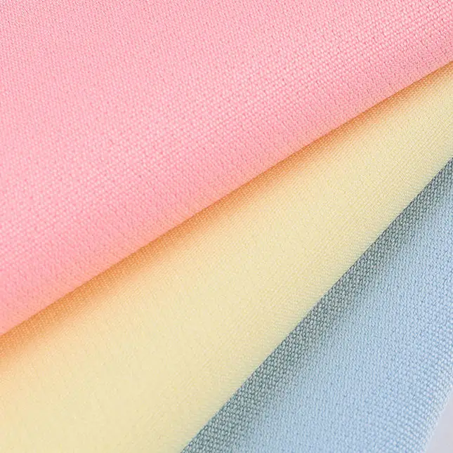 Woven fabric Solid Color 200Gsm 75D 95 Polyester 5 Spandex Fabric plain dyed elastane poly stretch fabric