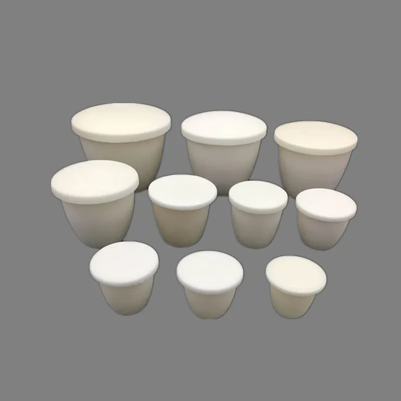 Manufacturer Supply 10ml 20ml 95% 99% Alumina Ceramic Crucible for Metal Melting