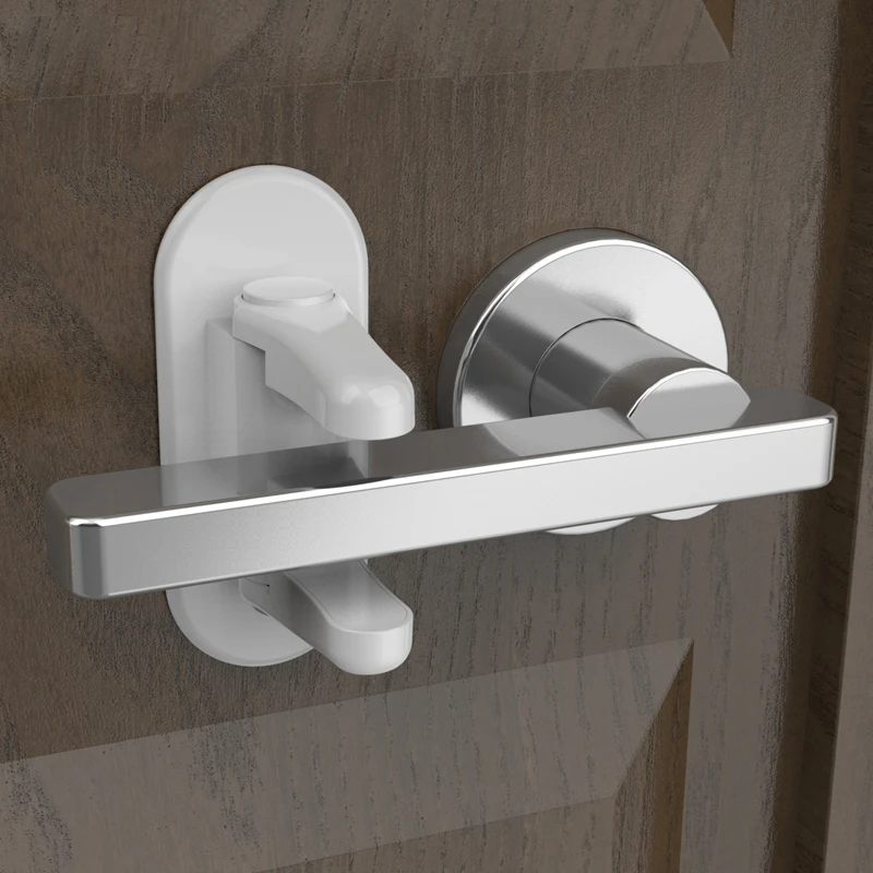 Probebi Easy Operation Safety Lock Child-Proof Plastic Door Lever Baby Door Handle Lock