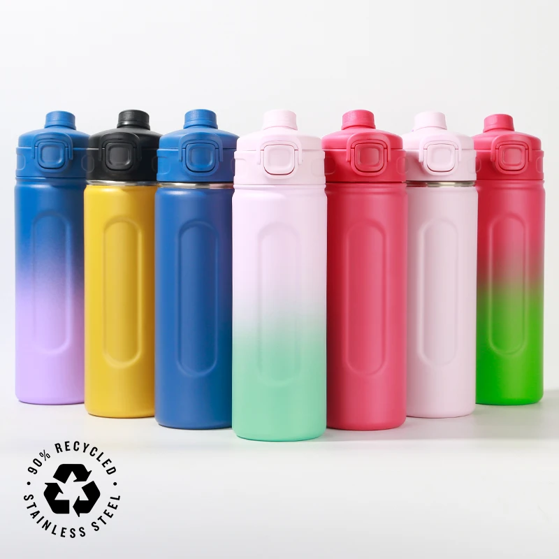 32oz double drink sport thermal custom logo hot and cold  bulk double wall vacuum insulated stainless steel water bottle with ha