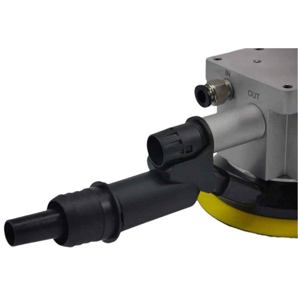 Made In Taiwan 5Inch Robotic Arm Central-Vacuum Air Pneumatic Random Orbital Sander 12000rpm With Fixed Platform