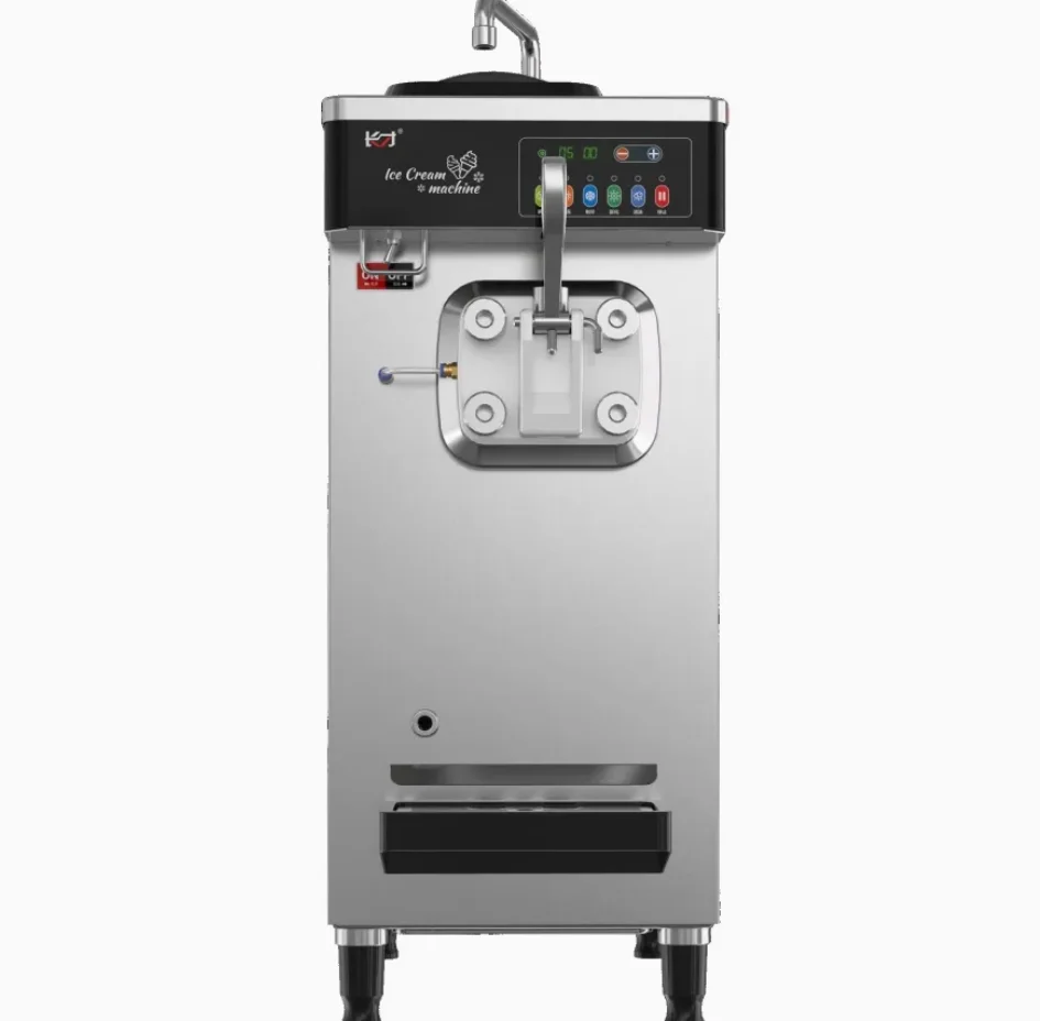 New Arrival Fully Automatic Desktop Soft Serve Ice Cream Machine Single Flavor Snack Equipment Factory Price