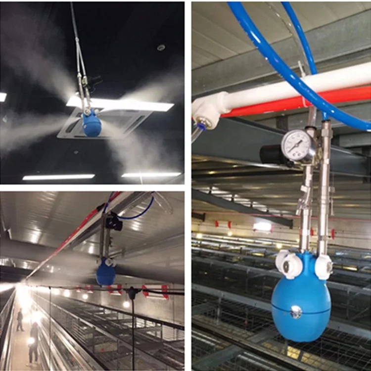 Industrial dry fog humidifier for fabric and yarn humidification