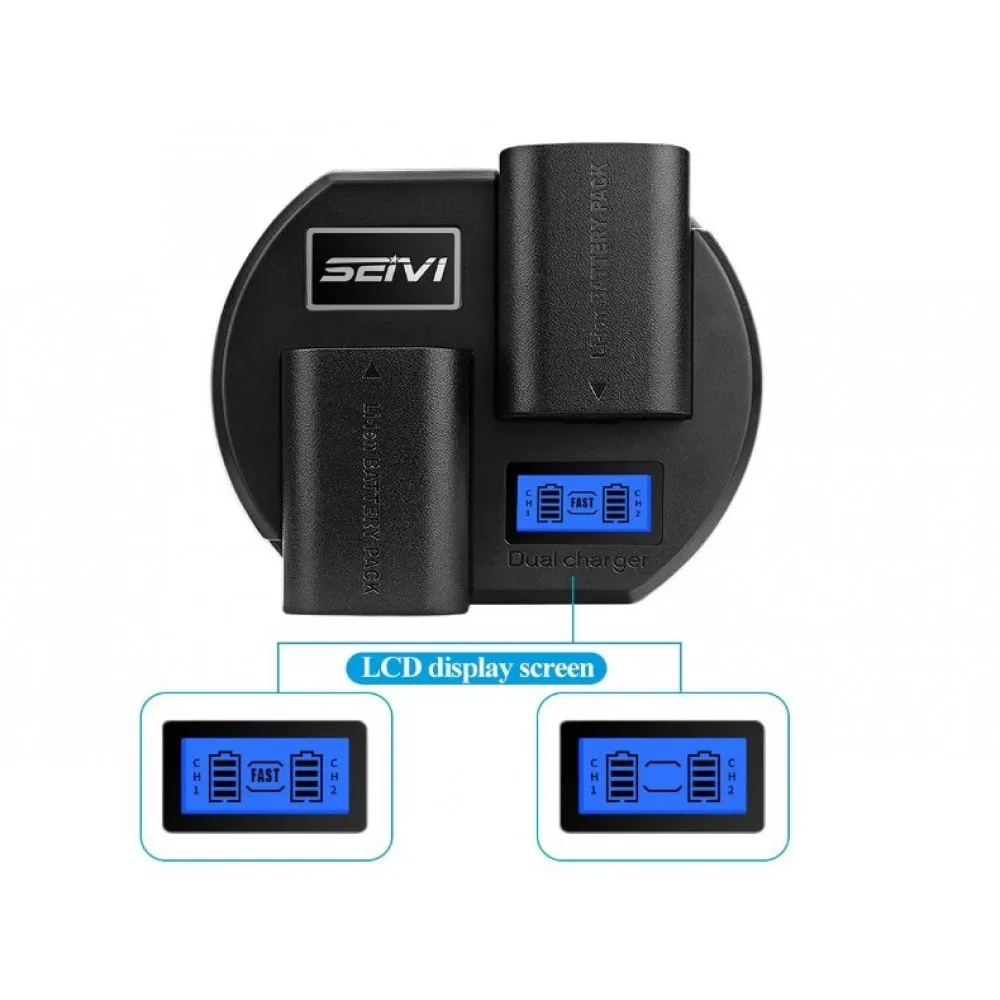 USB ЖК-камера dslr зарядное устройство двойной быстрое для FZ100 FW50 LP-E6 LP-E8 F550 F970 ЖК-зарядное