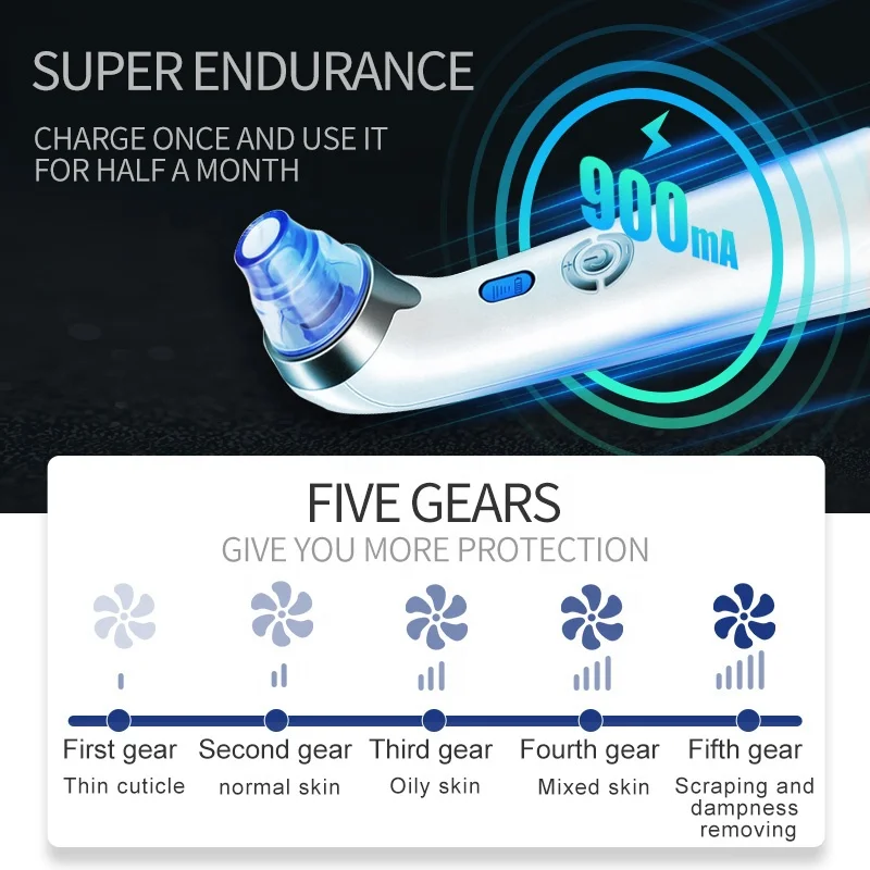 Wholesale deep cleansing face lifting Facial Rejuvenation Suction Pore Cleaner Portable Vacuum Blackhead remover