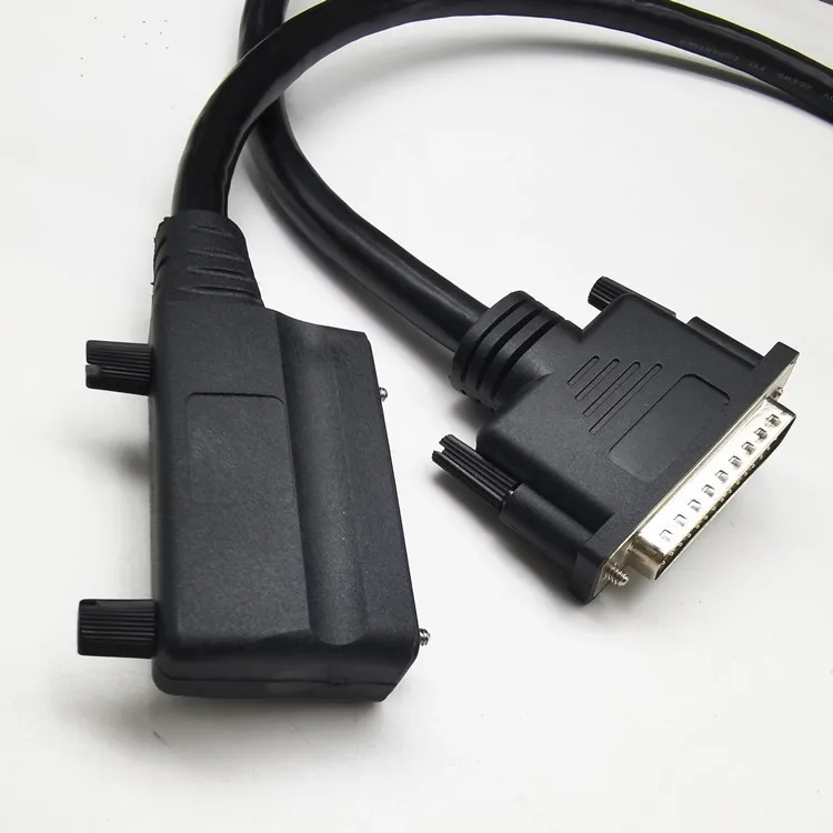 Custom 2464 26AWG*44C D-SUB44 Computer Wires HDB44 CNC Programmer Data Cable Angled DB44 Male to Female Cable