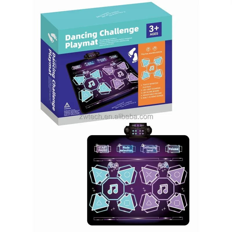 Новый Лидер продаж детский коврик для танцев взрослых двойной нескользящий музыкальный ковер фитнеса