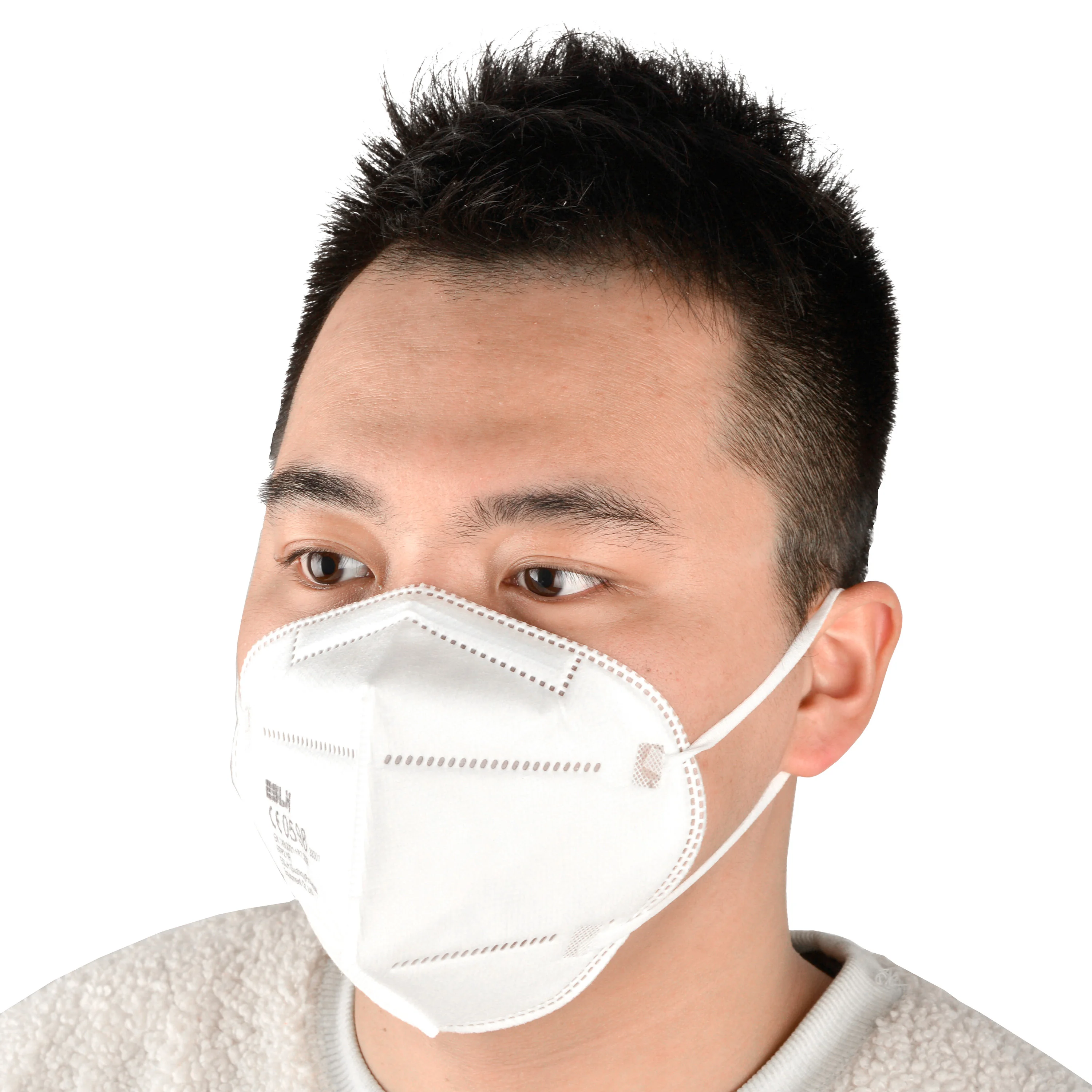 High Quality Wholesale Disposable Protective Face Mask 5 layer Filter KN95 FFP2 EN149 Mask Earloop Type