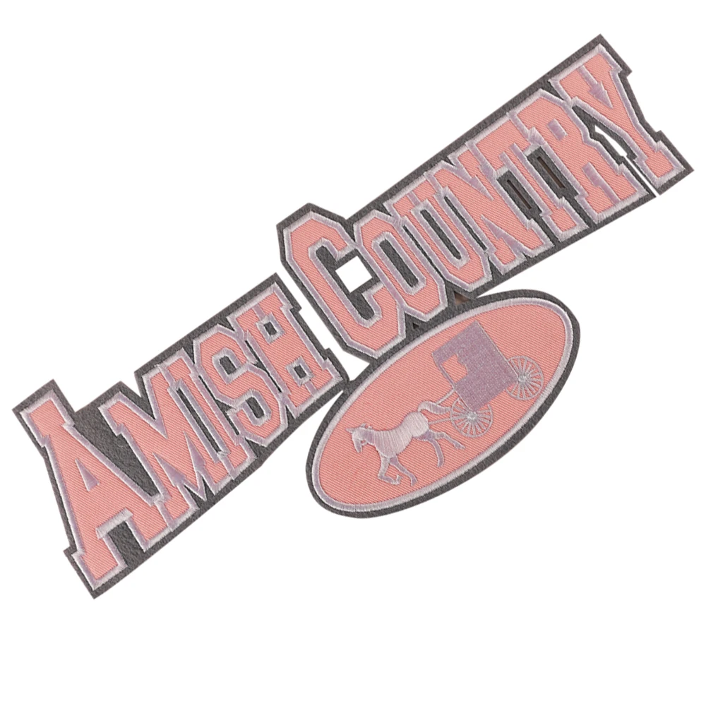 Custom applique embroidery patches twill fabric 1908 number shield patches for T shirt