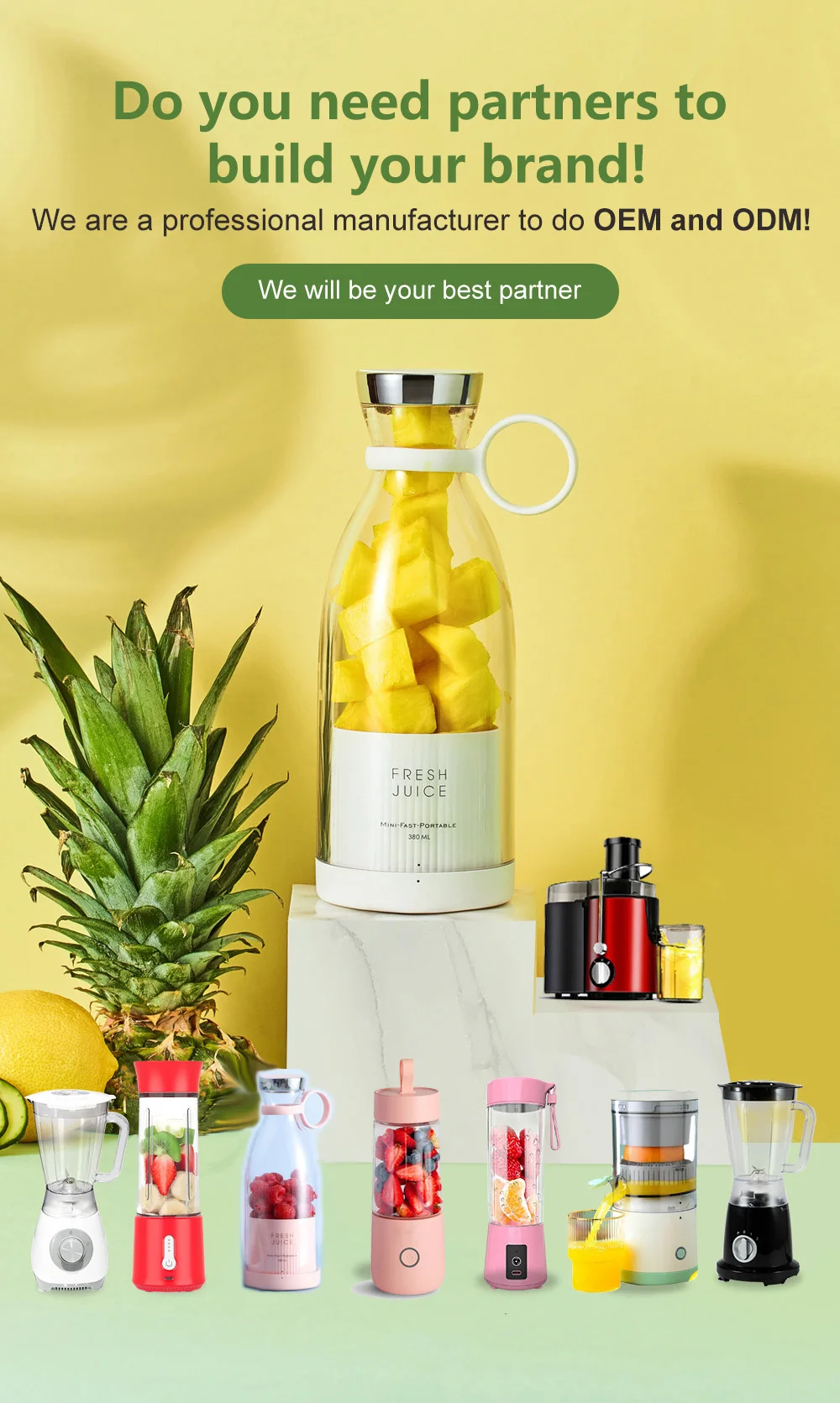 small kitchen appliance portable juice extractor machine domestic kitchen tools smart mini juicer bottles electric