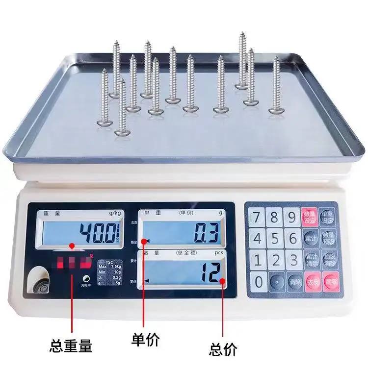 Bossda supply bakery relevant 30Kg Electronic Counting table scales Professional Design Table Scale Digital
