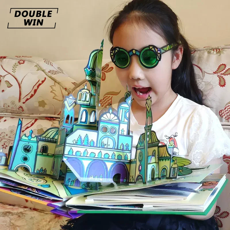 Custom Design 3d Pop Up Story Books for Kids