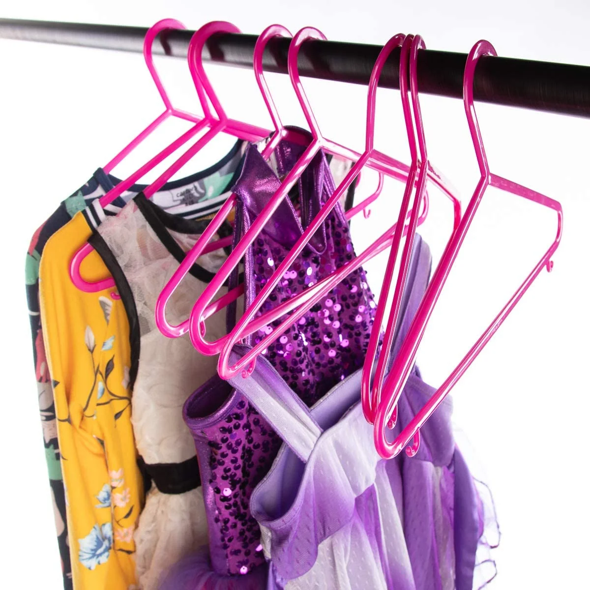 Wholesale Custom Hot Pink Baby Suit Coat Kids Clothes Hangers For Plastic Clothes Hanger