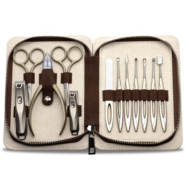 Durable Classic Complete Professional 12Pcs Personal Nail Care Beauty Salon Manicure Pedicure Tool