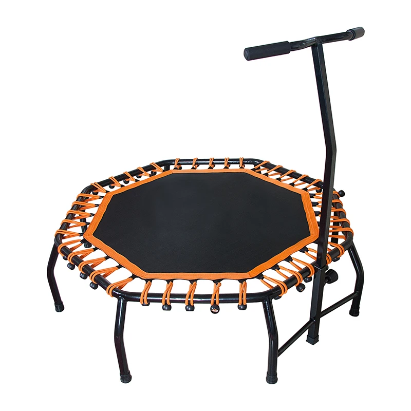 Reliable Adult Indoor Bungee Cord Jumping Rebounder Gymnastic Fitness Mini Hexagon Trampoline with factory price