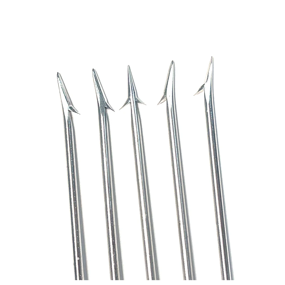Dia M7 Thread Fishing Fork Stainless Steel Harpoon 3 4 5 Prongs Fishing Spear Portable Round Harpoon Multi-style Tackle Tool