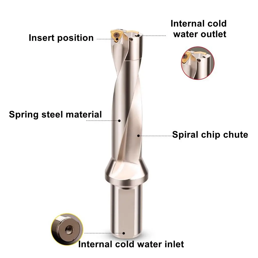 2d  3d 4d wc sp machine u-drill bit bar 48 d20x80 u drill for cnc