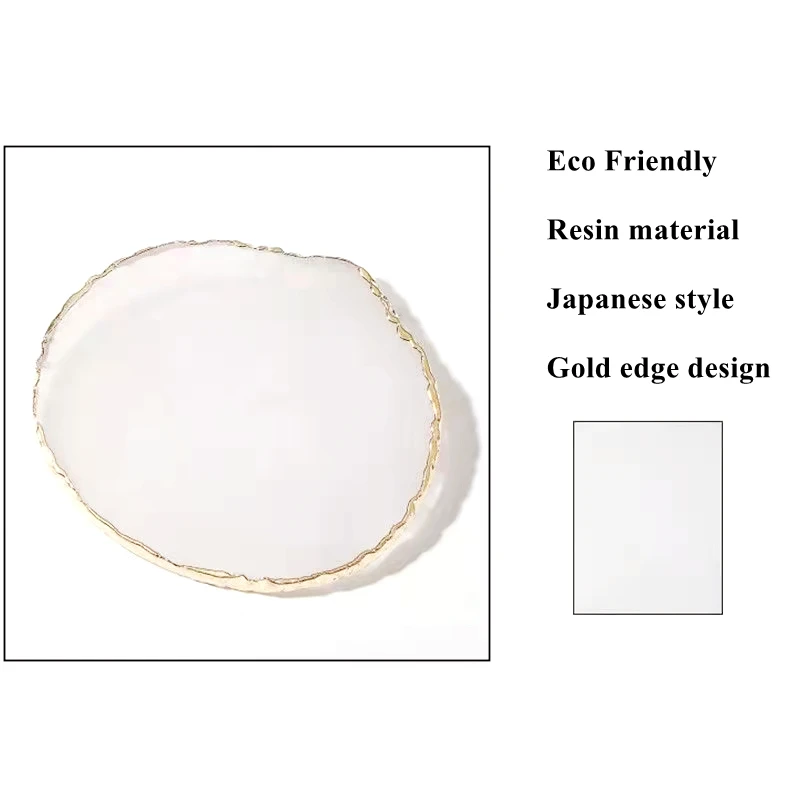 Nail Art Tools Rounded Nail Polish Gel Color Mixing Tray Washable High Quality Resin Mixing Palette