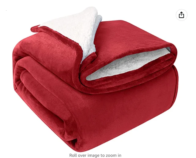 Теплое полиэфирное сверхмягкое одеяло на заказ, шерпа, Флисовое одеяло для зимы