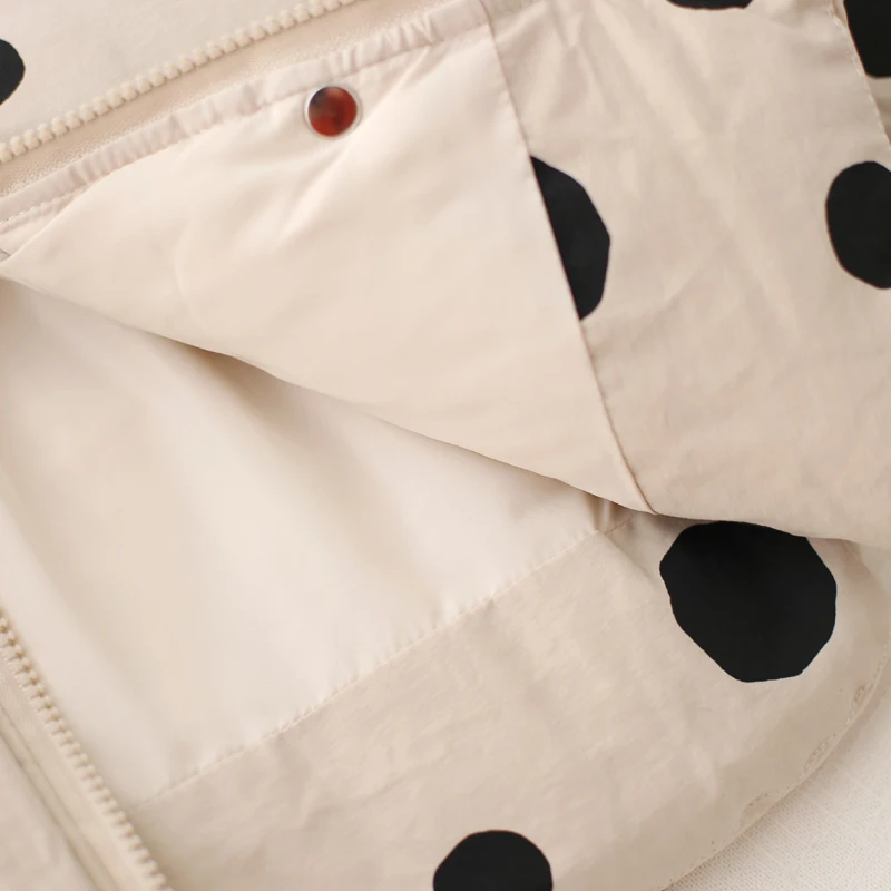 
Thickened 1-5-year-old baby cotton coat for keep out the cold lovely point warm baby winter coat 