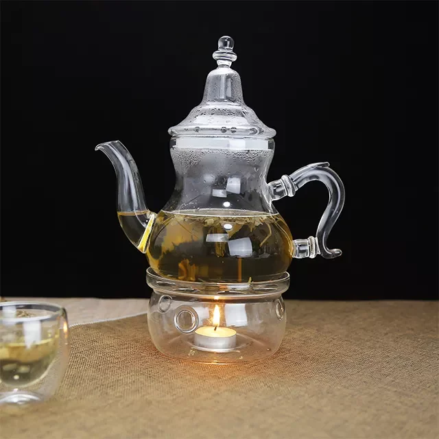 Wholesale handmade glass moroccan teapot