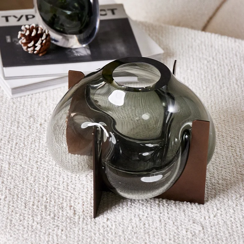 modern interior creative design luxury irregular shaped vase showpieces home decor items for living room