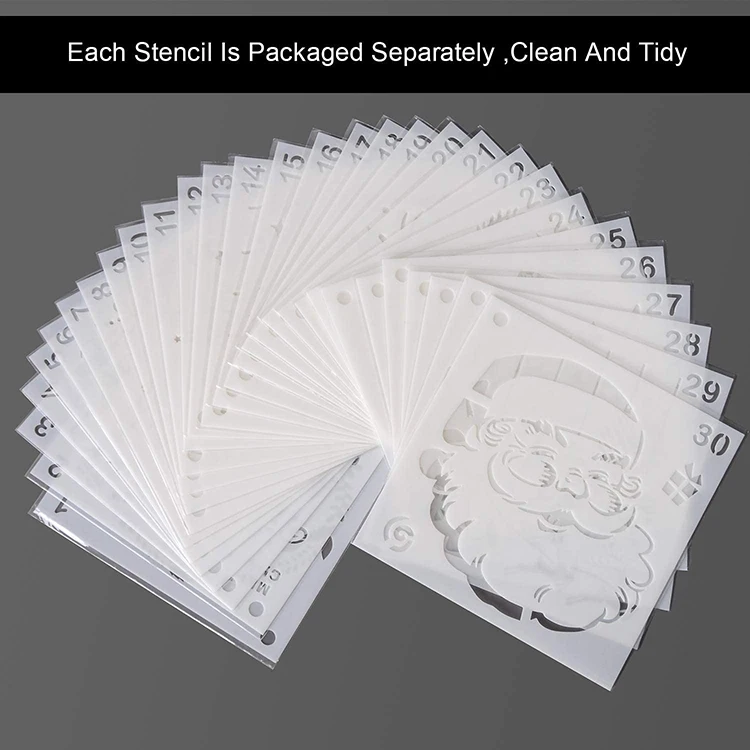 Multifunction Drafting Tools Notebook Christmas Drawing Stencils PET Journal Template Painting Stencil