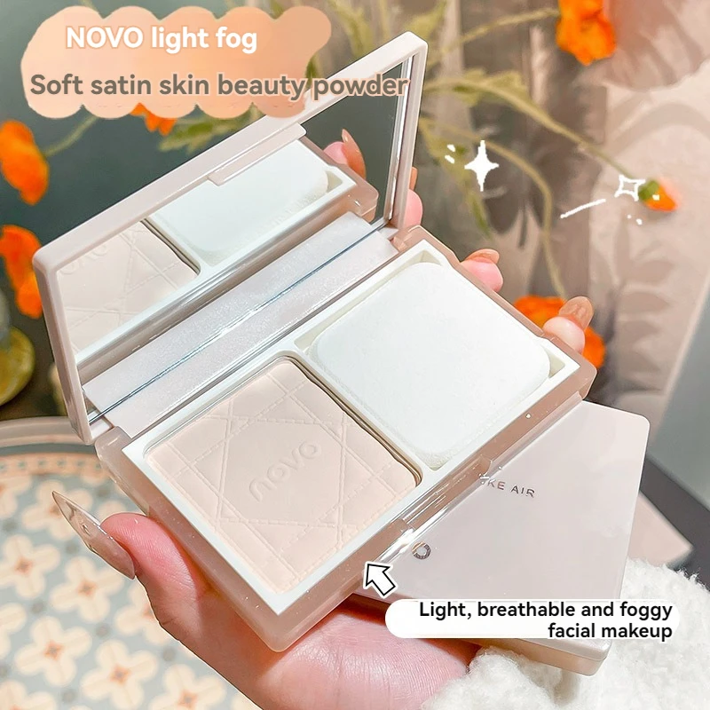 Manufacturers Wholesale Light Fog Soft Satin Skin Beautifying Powder Cosmetics Full Coverage Powder Puff
