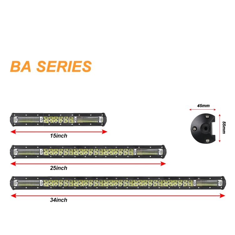 2021 Aurora 12v 24v Car Accessories led truck light bar spot/flood  For All Cars