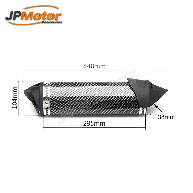 Modified Exhaust Moto Silencer 200cc  Scooter Exhaust Muffler Pipe Motorcycle Exhaust System For Dirt Bike