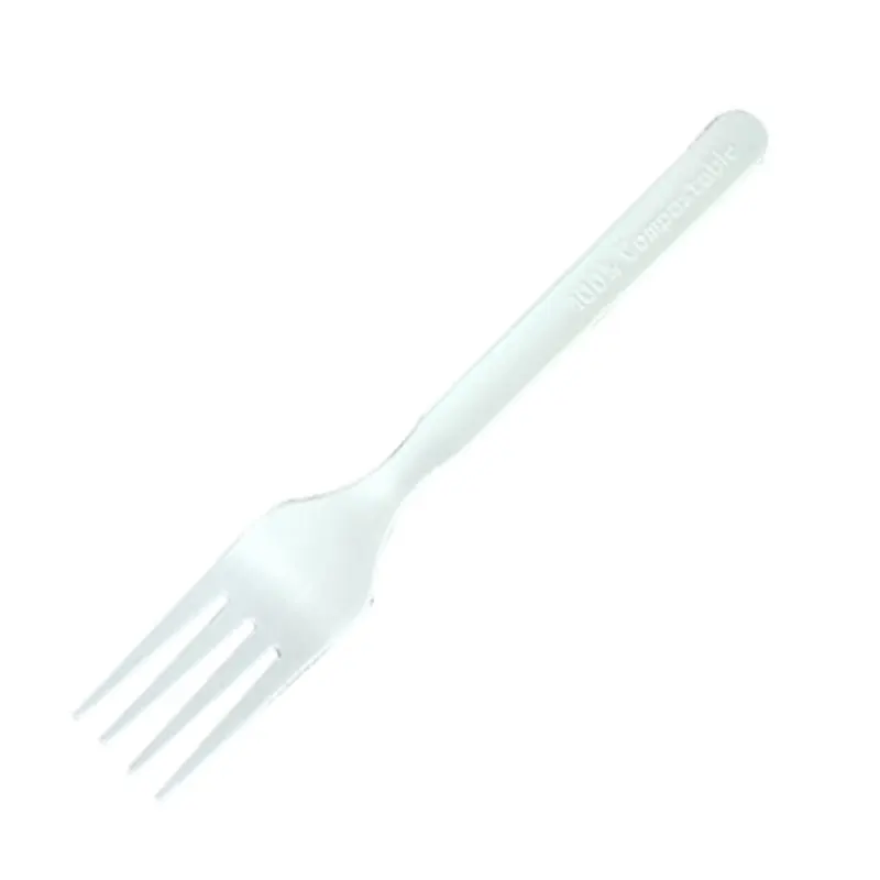 Wholesale Customized Portable Pla Biodegradable Disposable Fork Spoon Knife Flatware