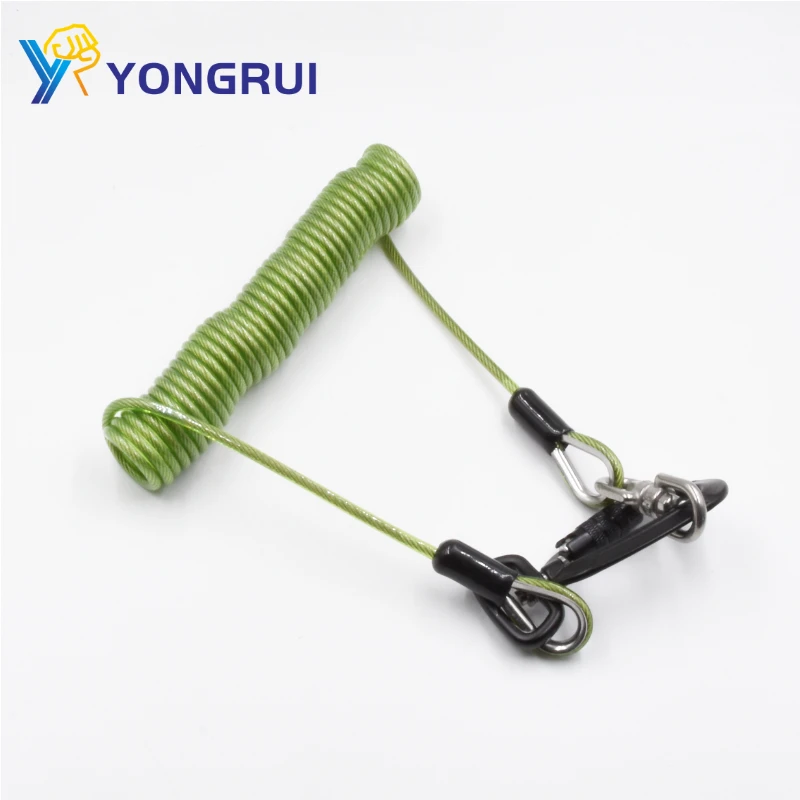 Customizable Underwater Tether Safety Retractable Tool Lanyard Surfing Rope